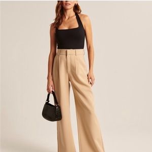 NWT Abercrombie and Fitch Double Layer  Halter Bodysuit